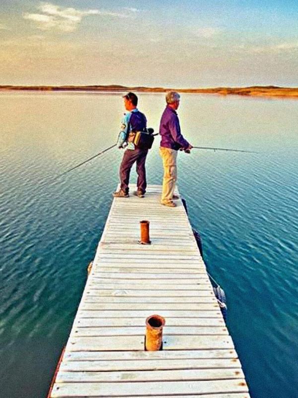 Globe pêcheurs en Ouzbékistan