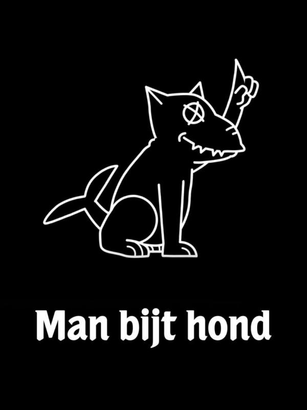 Man bijt hond